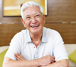 Happy smiling older man