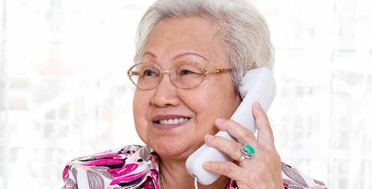 Woman on phone