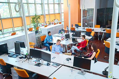 A small business office