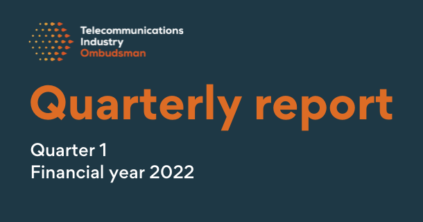 Quarterly report - Quarter 1 FY2022